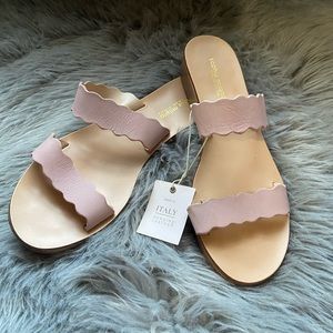 Sophia Milano Pink Leather Sandals